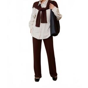 NEW SUNDAY EDITION tamsen shirt sweater combo in cream multi